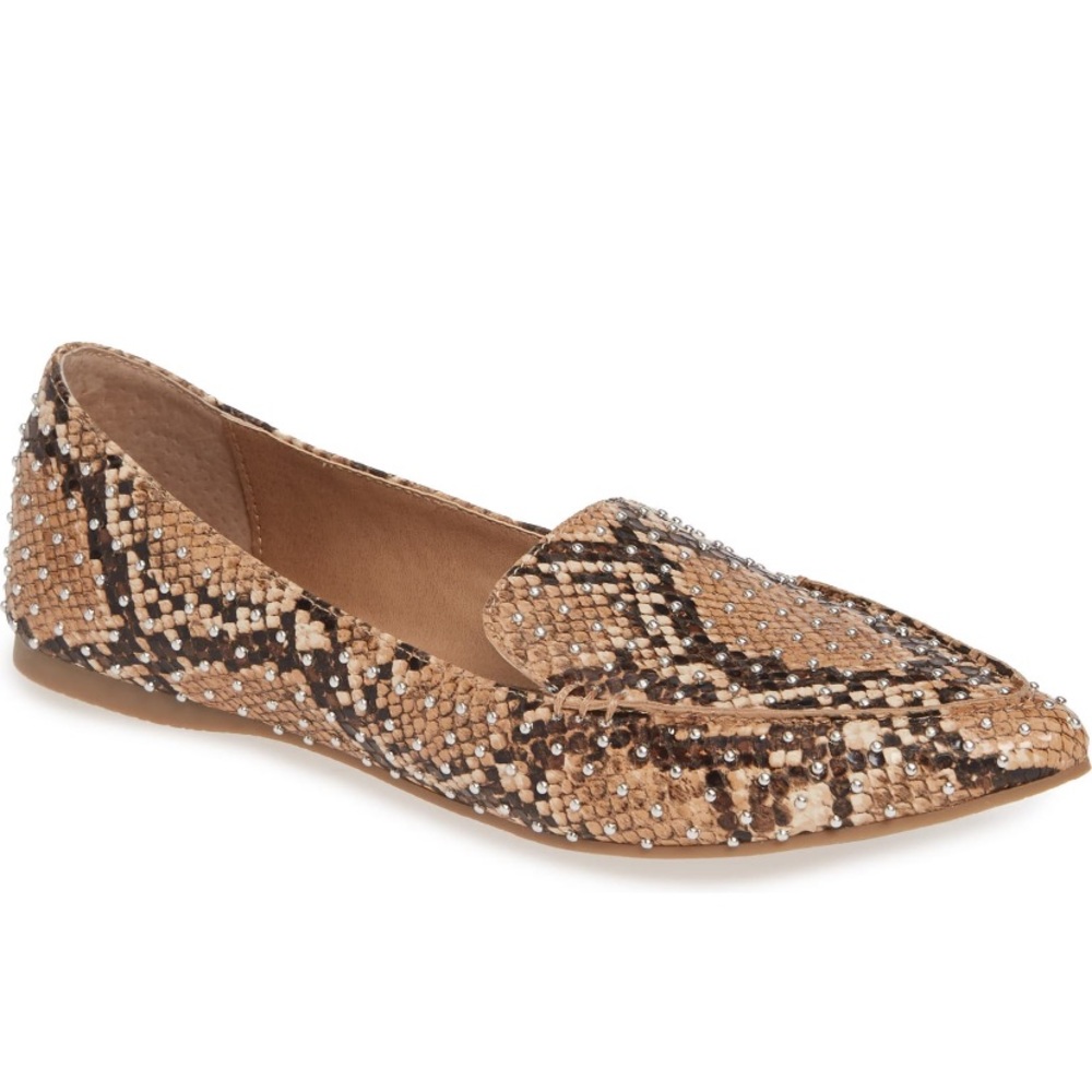 Steve Madden Feather studded Loafer 9.5M